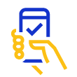 hand holding phone icon