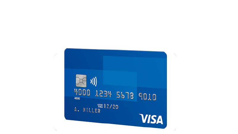 Visa contactless card for worry-free payments