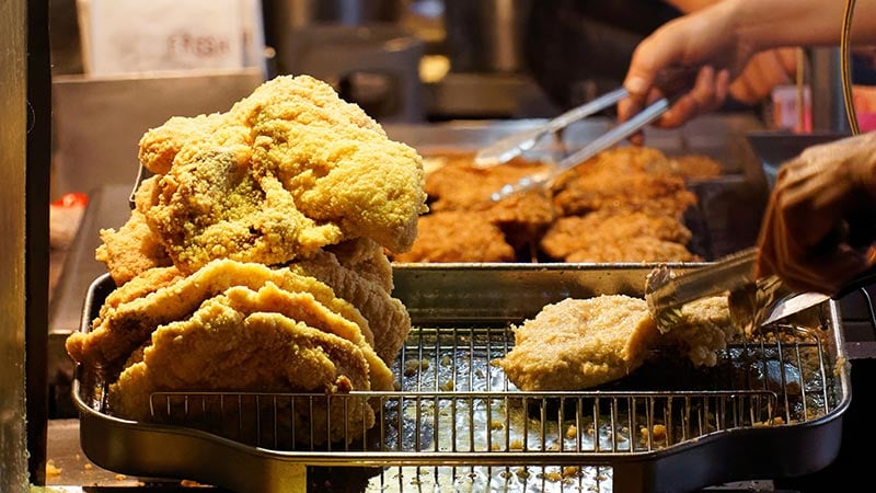 Delicious food served at one of the many places to visit in Taipei with Visa